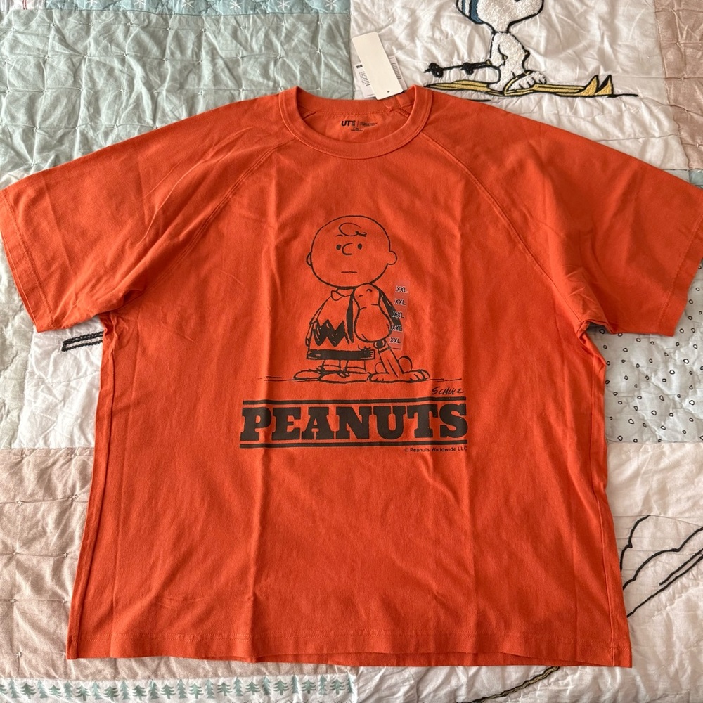 Peanuts Rust Orange Snoopy T-Shirt
